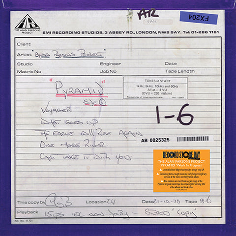 Alan Parsons Project - Pyramid - Work in Progress (RSD24)