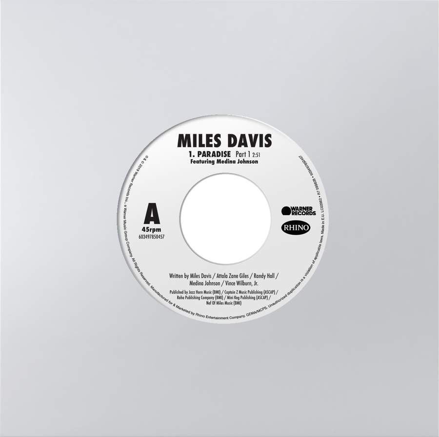 Miles Davis - Paradise - 7' Single Edition