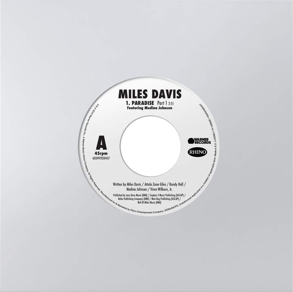Miles Davis - Paradise - 7' Single Edition