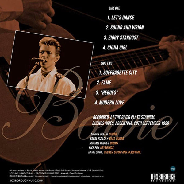 David Bowie - Night Is All (Live in Argentina)