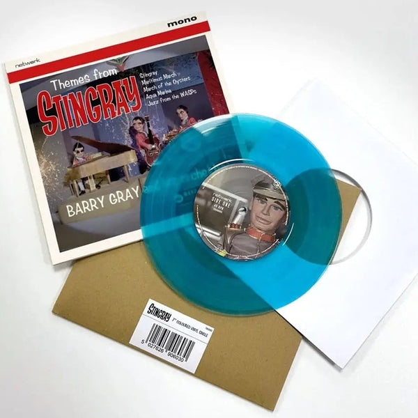 BARRY GRAY & HIS ORCHESTRA - Themes From Stingray - 7'' EP - Aquamarine Coloured Vinyl